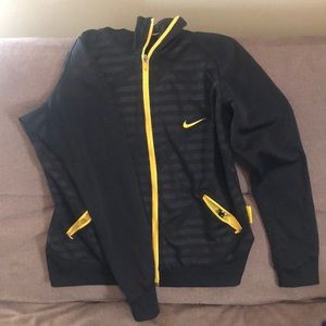 Black/yellow Nike Live Strong Zip Up